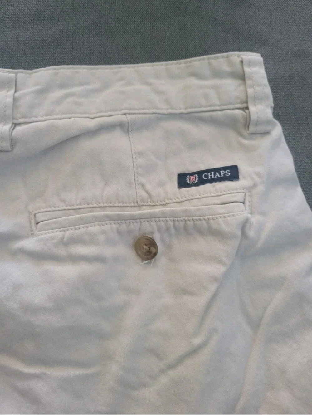Chaps Ralph Lauren Shorts Mens Chino Preppy Khaki Cotton Skater Above Knee 36